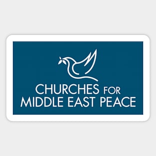 White CMEP Dove Full Logo Magnet